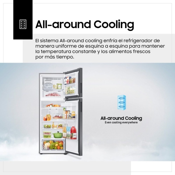 Refrigeradora Top Freezer Samsung 301 LT RT31DG5220S9PE - Imagen 4