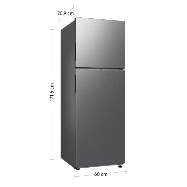 Refrigeradora Samsung Top Mount Freezer 341L Silver C/Disp. - Imagen 2