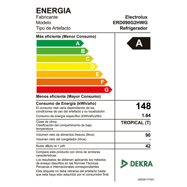 Frigobar Electrolux 90L Premium Gris ERD090G2HWG - Imagen 5