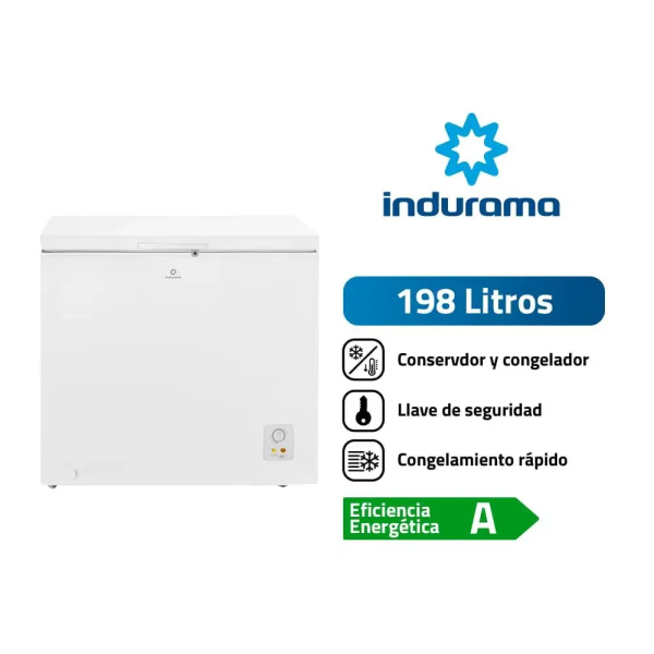 CONGELADORA INDURAMA DEFROST 198LT CI-220BL BLANCO - Imagen 2