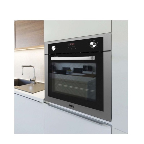 Horno Empotrable SOLE 70L Gas Natural SOLHO007GN Negro e Inox - Imagen 7