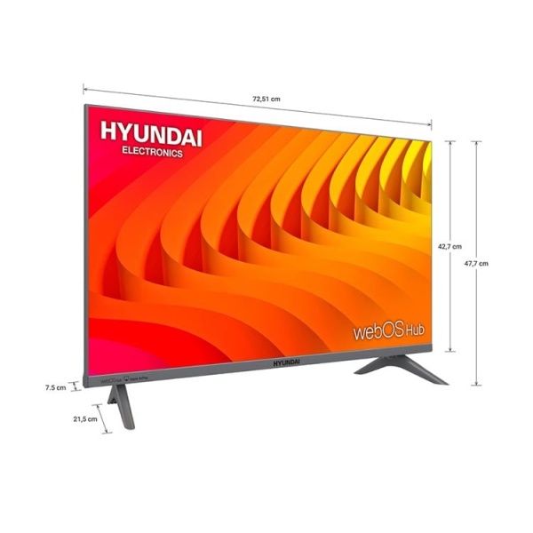 TELEVISOR SMART TV HYUNDAI HD 32" HYLED3256WIM - Imagen 3